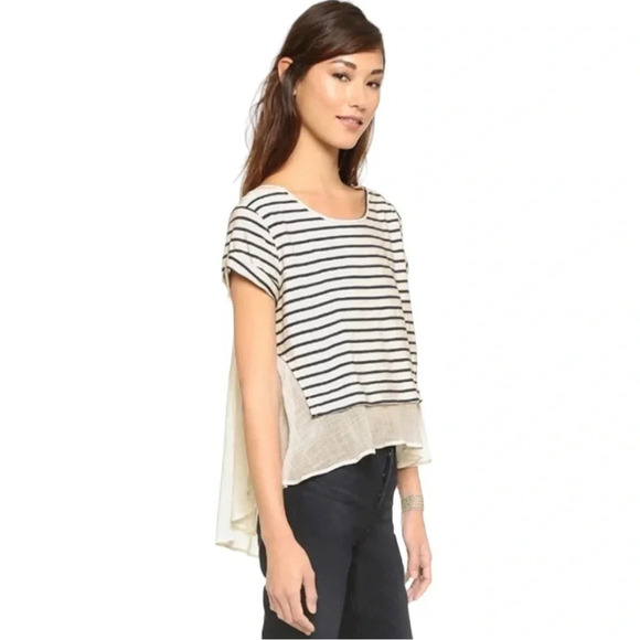 Free People French Kiss High Low Blouse - Picture 1 of 6